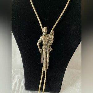 Vintage Brass Bolo tie masonic Shriners